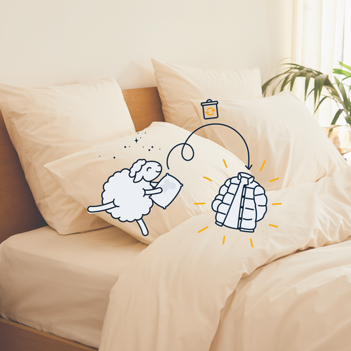 Couette, linge de lit et oreiller : que de bonnes raisons de recycler !