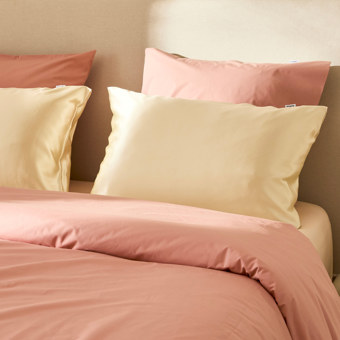 La taie d'oreiller en soie - Naturel