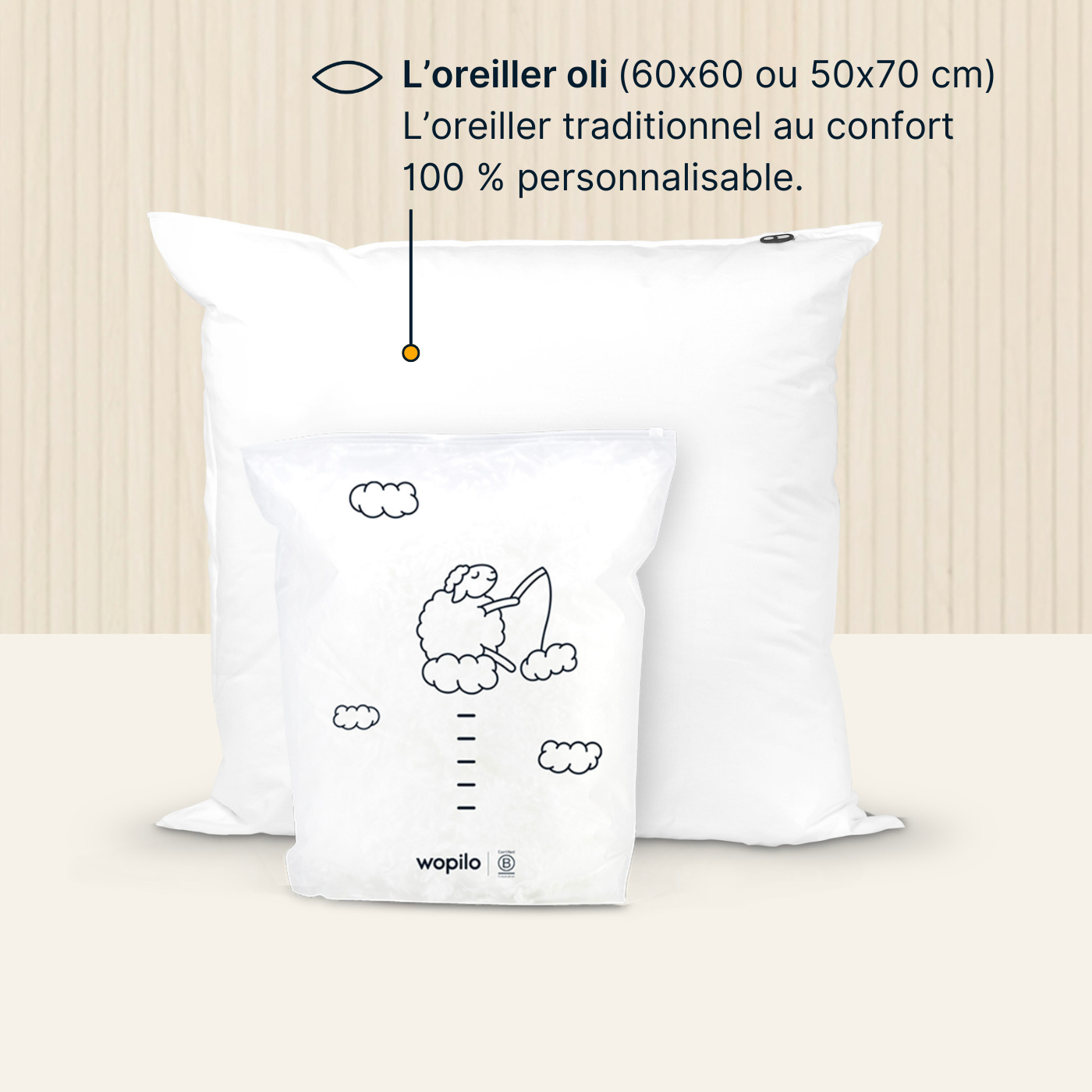 Le pack couette + 2 oreillers