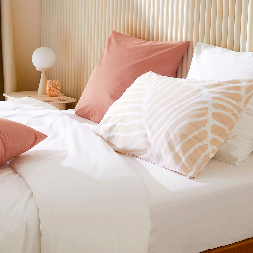 Le drap-housse en percale de coton bio - Blanc