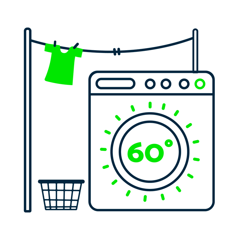 Picto lavage machine 60 degrés