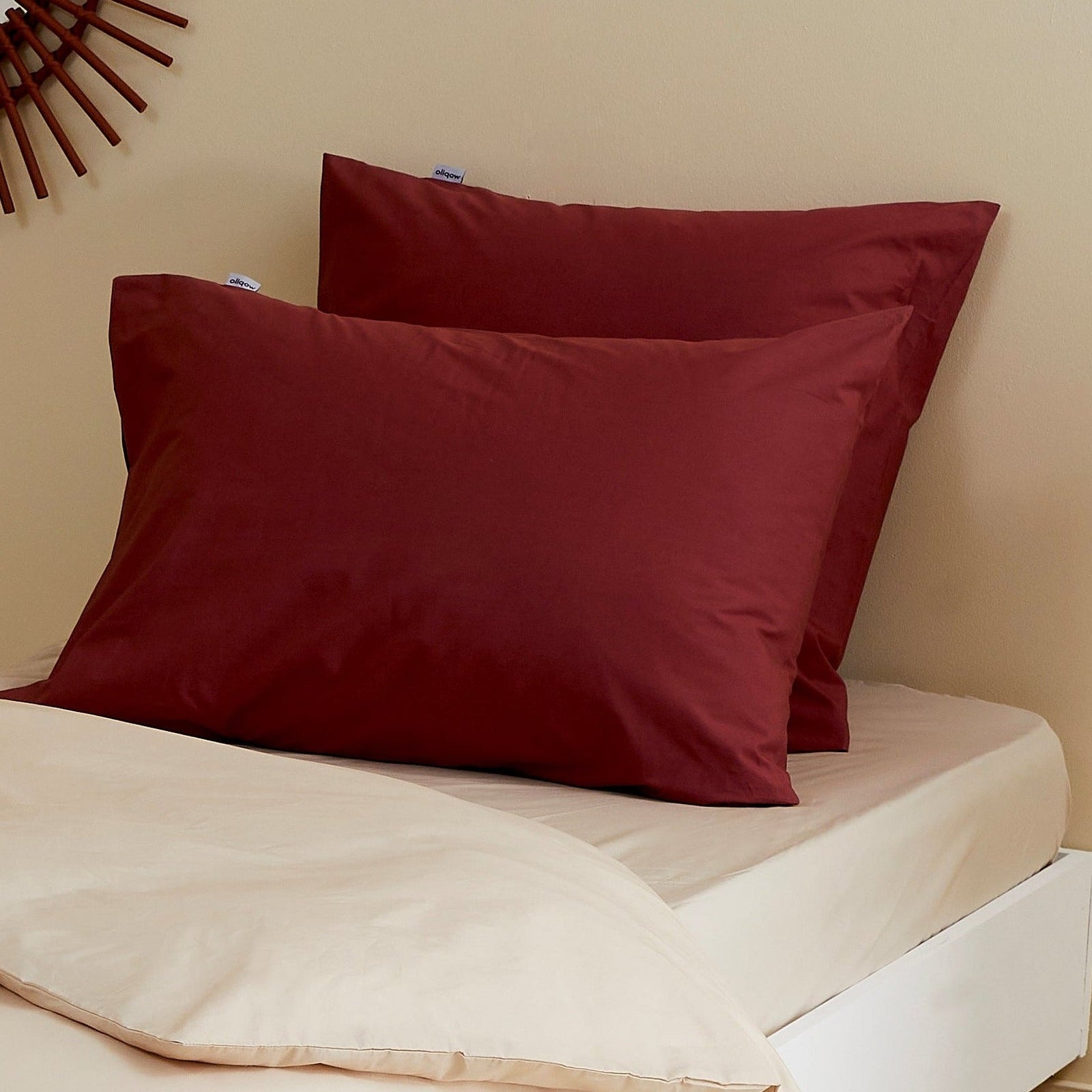 Le drap-housse enfant en percale de coton bio - Beige