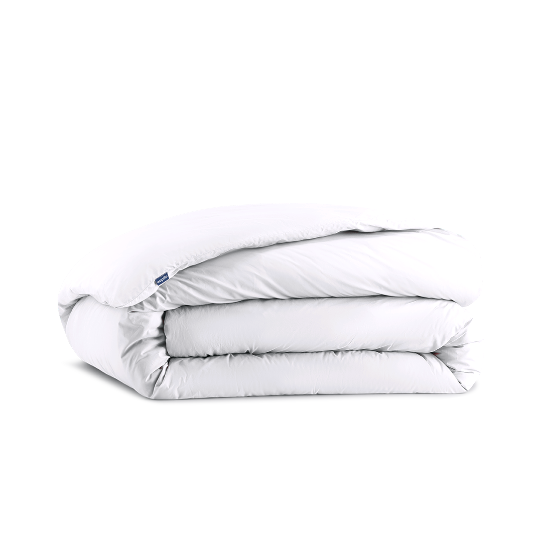La housse de couette enfant en percale de coton bio - Blanc