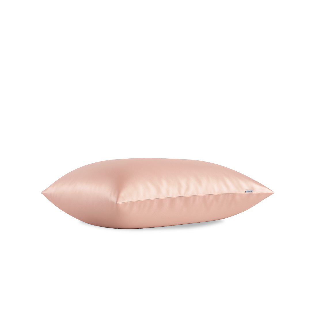 La taie d'oreiller en soie - Rose poudré