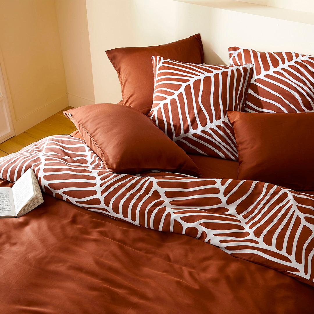 2 taies d'oreiller en Tencel™ - Terracotta