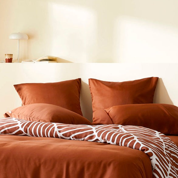 2 taies d'oreiller en Tencel™ - Terracotta