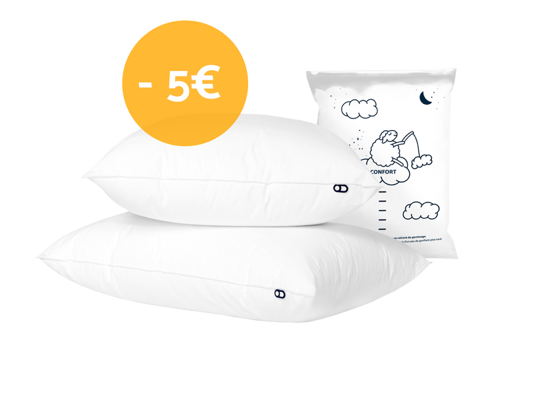 Wopidays réduction -5 euros oreiller ergonomique sac de garnissage