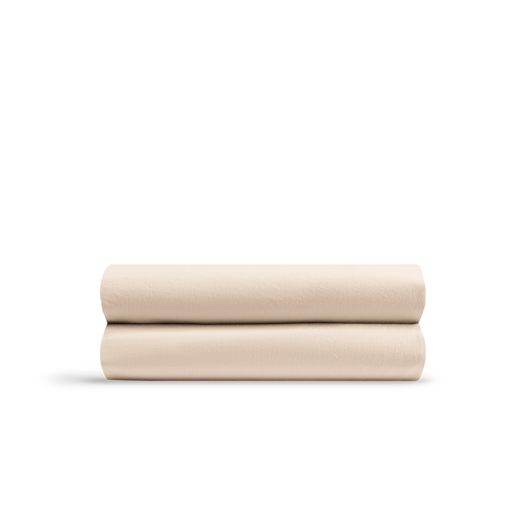 Le drap-housse enfant en percale de coton bio - Beige