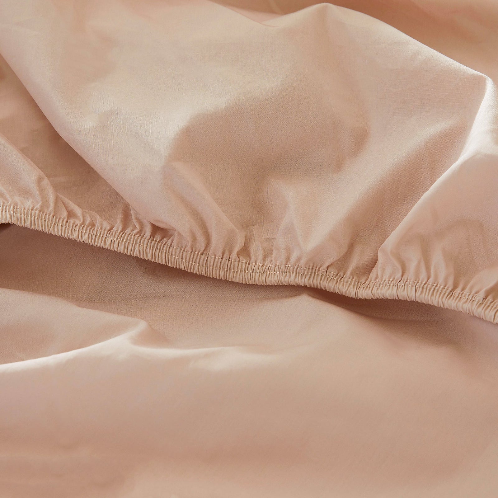 Le drap-housse en percale de coton bio - Dernière chance - Rose poudré