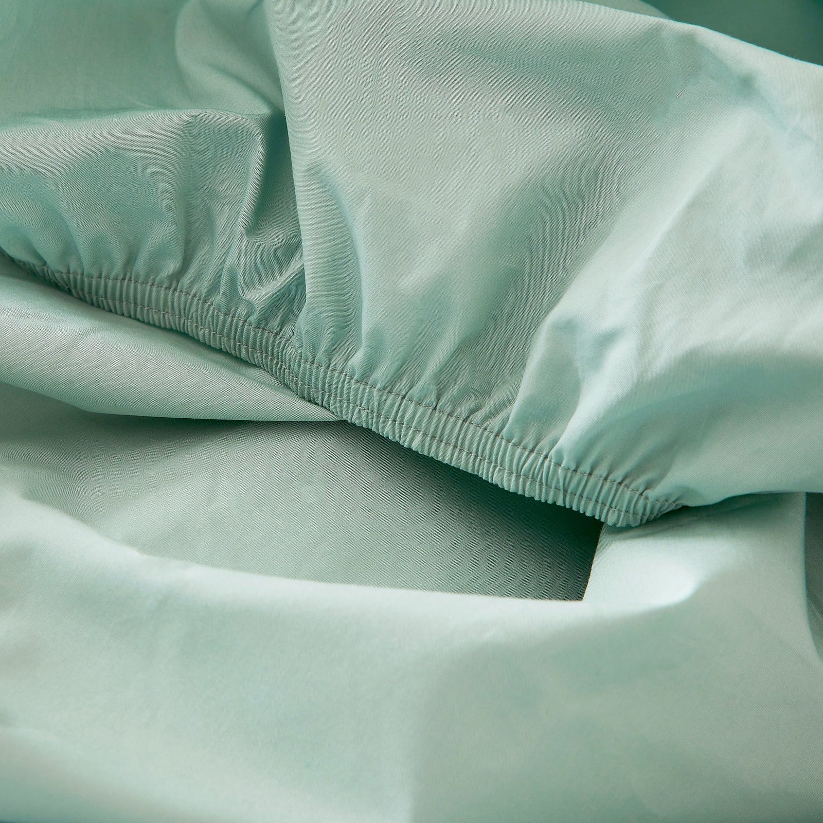 Le drap-housse en percale de coton bio - Les Bienfaiteurs - Vert d'eau