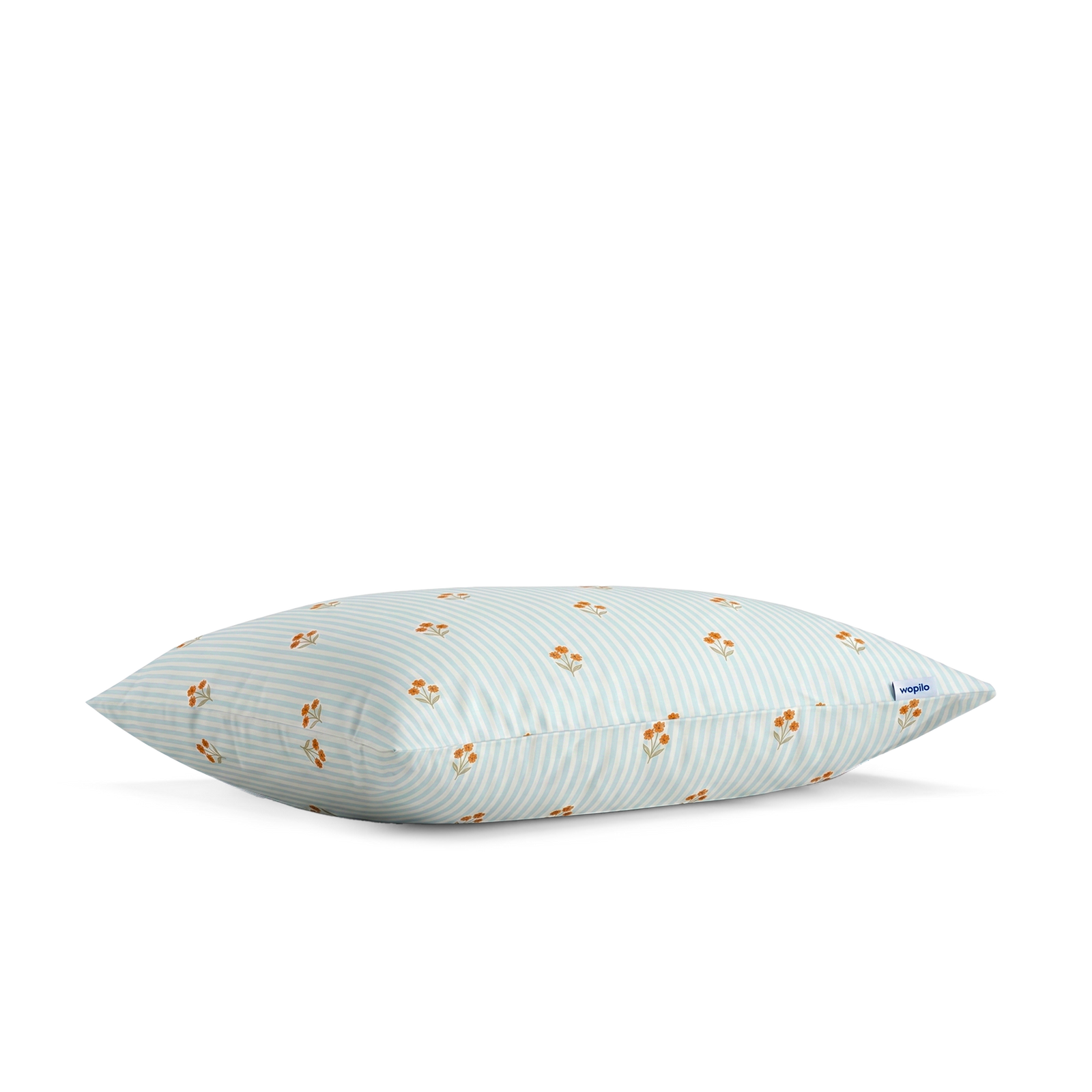 La taie d'oreiller en percale de coton bio - Nuit fleurie