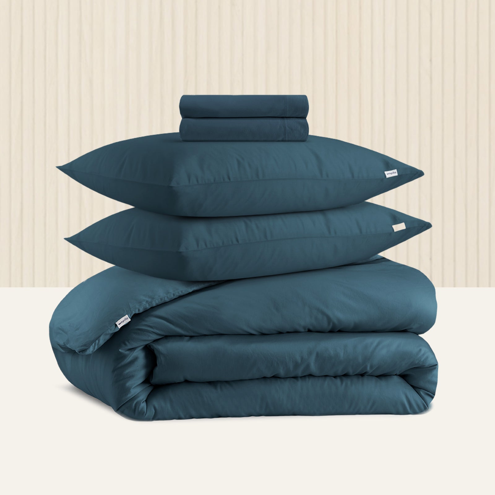 La parure de lit en satin de coton bio